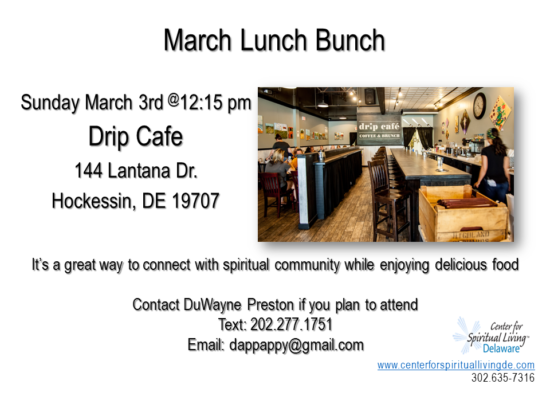 Lunch Bunch Flyer - March