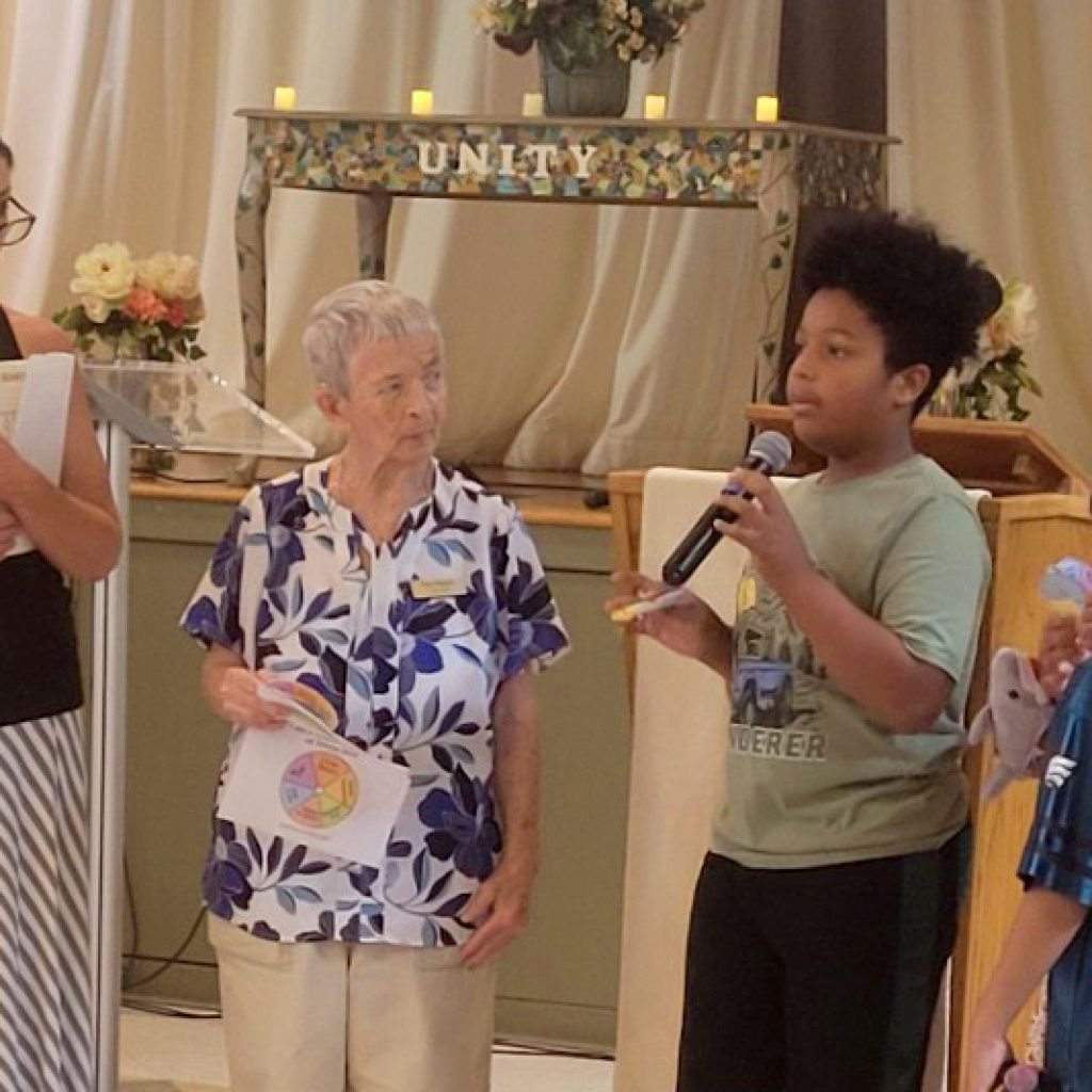 Confident Teen Speaking at a Sunday Services