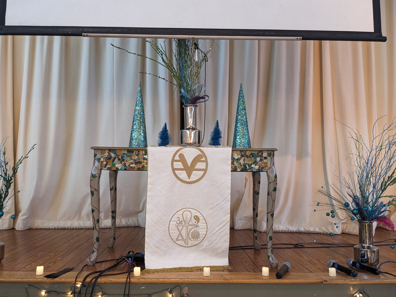 stage during service